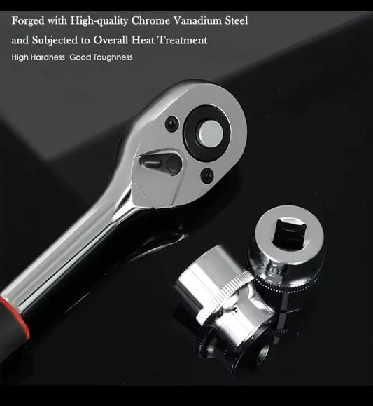 Schraubenschlüssel-Steckschlüsselset